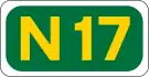 N17 road shield}}