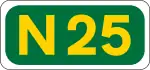 N25 road shield}}