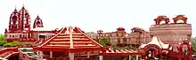 Panoramic view of ISKCON Temple