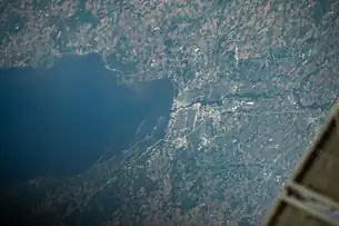 Taken from the International Space Station on June 17, 2022; north is oriented to the left