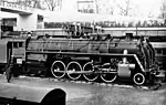 Russian locomotive class IS exhibited in Paris in 1937