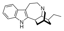 Skeletal formula of ibogamine