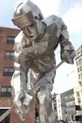 Iceman statue