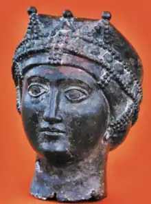 Idealized bronze head of Euphemia. C. mid fifth to earlier sixth century A.D.