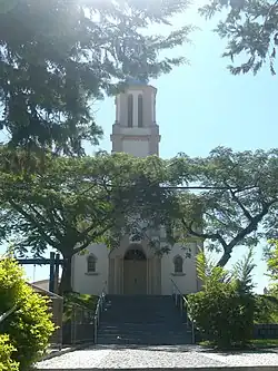 Church of Águas Mornas and town square Evaldo Carlos Lehmkuhl