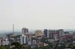 Partial view of the city's skyline