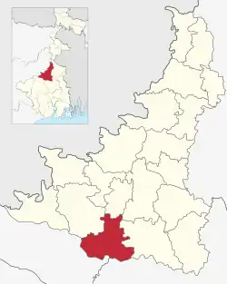 Location in West Bengal