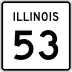 Illinois Route 53 marker