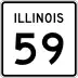 Illinois Route 59 marker