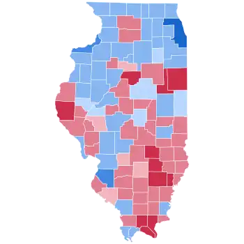 Illinois in the 2008 presidential election. Obama v. McCain.