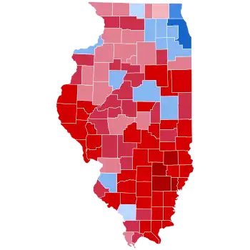 Illinois in the 2020 presidential election. Biden v. Trump.