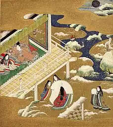 Tosa Mitsuoki, Illustration of the Tale of Genji, late 17th century