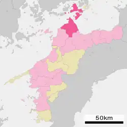 Location of Imabari