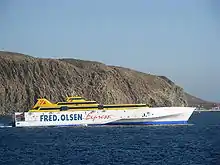 The big Fred. Olsen Express ferry