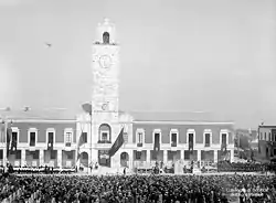 Inaugurazione Littoria with massed parade in 1932