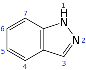 Skeletal formula with numbering convention