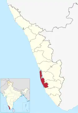 Location in Kerala