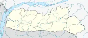 Map showing the location of Nokrek National Park