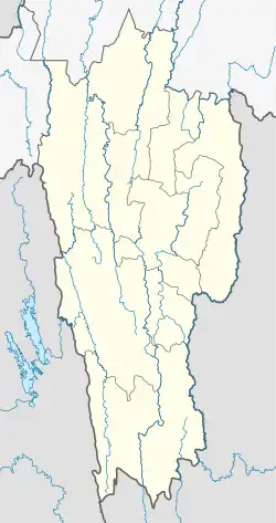 Location of Mizoram (marked in red) in India