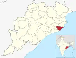 Location in Odisha