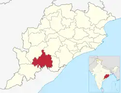 Location in Odisha