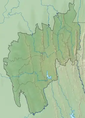 Map showing the location of Rajbari National Park