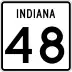 State Road 48 marker