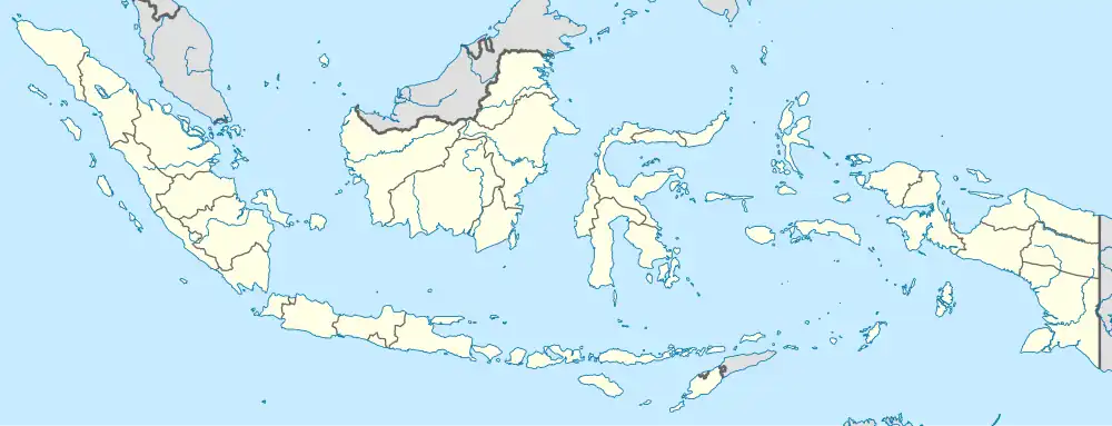 Map of Indonesia showing location of Arafura Sea