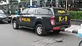 An Indonesian K9 Police Unit Vehicle