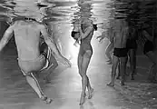 Water babies infant swimming lessons in State College, PA 1984