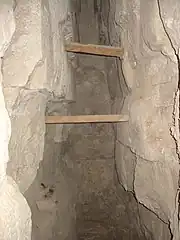 Stairways inside the pyramid