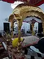 Inside Gurdwara's sanctum sanctorum