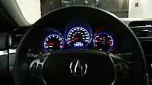 2008 Acura TL interior gauges