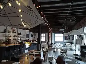 Interior of International food Cafe Lucero restaurant
