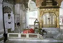 Interior of the pre-1984 Akal Takht