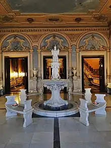 The reception room of the Falaknuma Palace