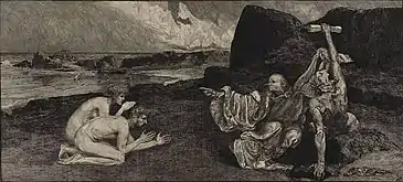 Intermezzo, from the series A Love, Opus X, no. 6 (1887), etching with engraving and aquatint, 19.1 x 42 cm, Museum of Fine Arts, Houston