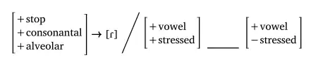 Intervocalic flapping in American English