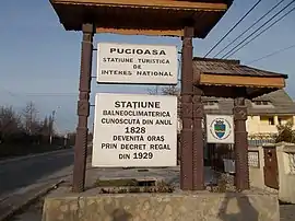 Entrance to Pucioasa