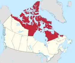 Location of Inuit Nunangat