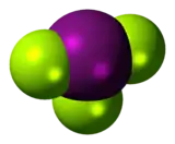 Iodine trifluoride molecule