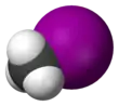 Spacefill model of iodomethane