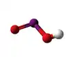 Ball-and-stick model of iodous acid