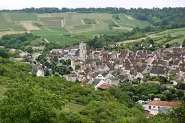 A general view of Irancy