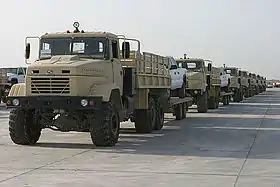 Iraqi Army KrAZ-6322 trucks