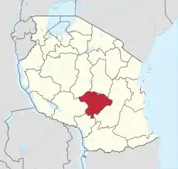 Location in Tanzania