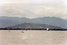 View from the west, on the River Irrawaddy