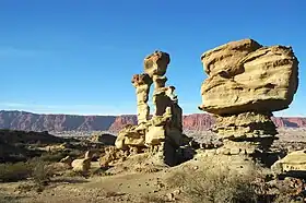 The Submarine, wind-eroded rock formation