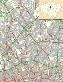 Whittington Hospital is located in London Borough of Islington