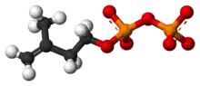 Ball-and-stick model of IPP